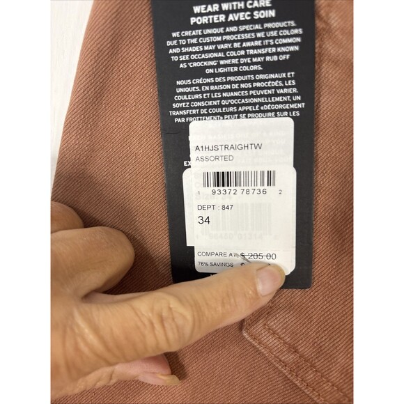 Hudson Women’s Remi High-Rise Elastic Waist Straight Ankle Jean Bronzed Talla 34 - Picture 11 of 12